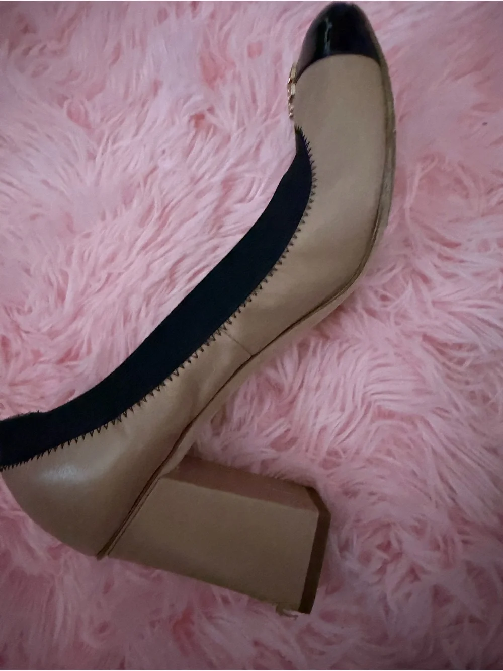 Tory Burch Beige Leather Jolie Heels